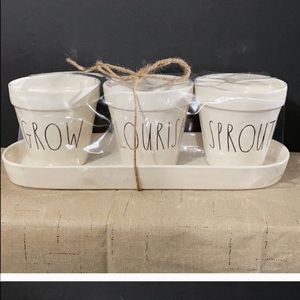Rae Dunn Flower Pot Set